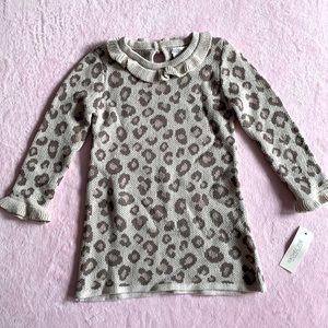 NWT Rachel Zoe Leopard Sweater Dress Size 3